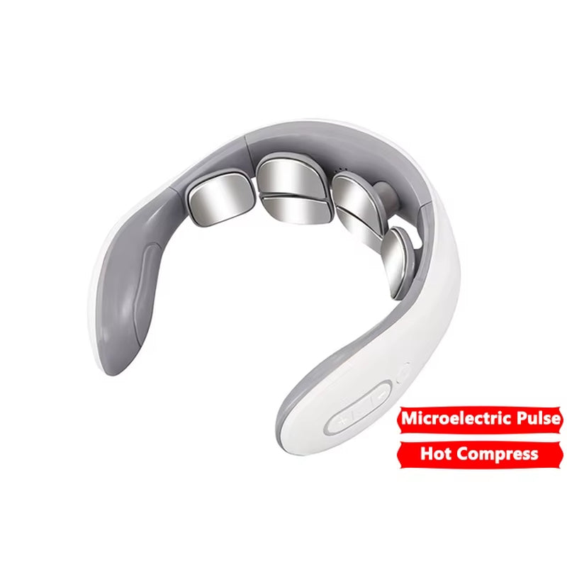 Intelligent Neck Massage Instrument Portable Shoulder Neck Massage Cervical Vertebra Health Care Vibrator Heating Compress Massage