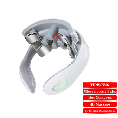 Intelligent Neck Massage Instrument Portable Shoulder Neck Massage Cervical Vertebra Health Care Vibrator Heating Compress Massage